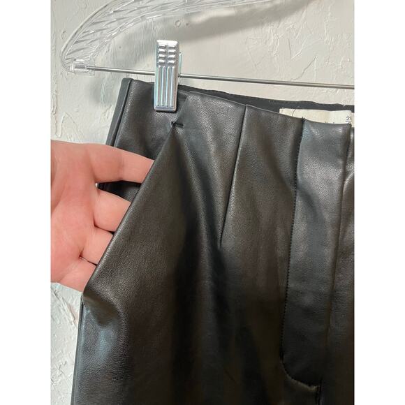 Abercrombie & Fitch Vegan Leather‎ Flare Pants - Picture 2 of 5